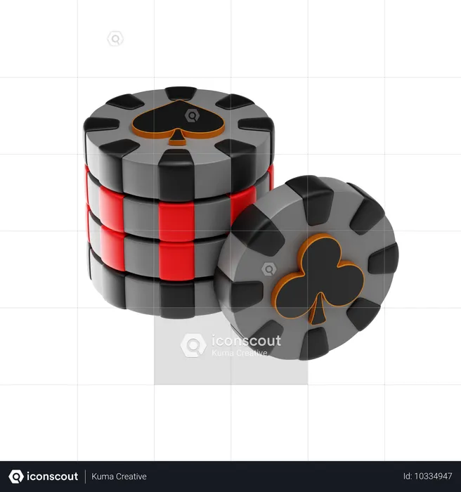 Jetons de casino  3D Icon