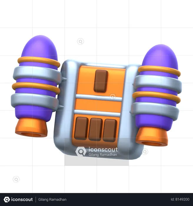 Jetpack  3D Icon