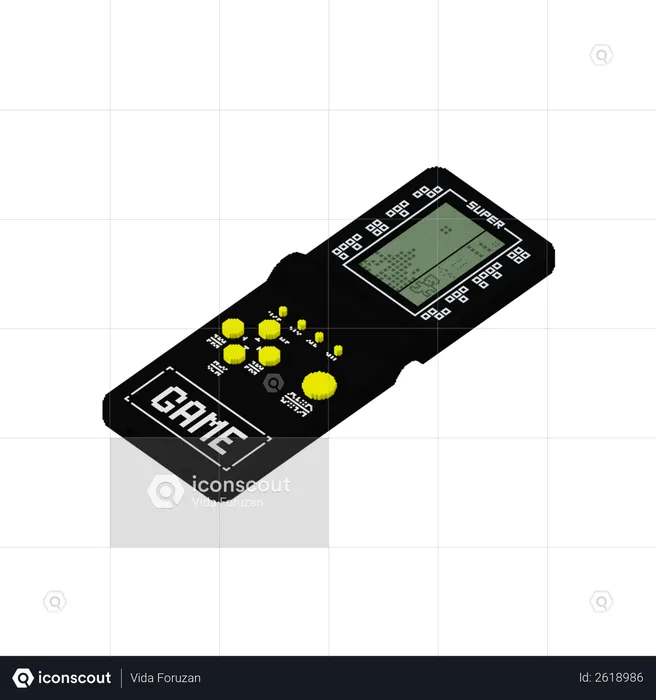 Jeu portable  3D Illustration