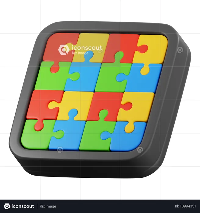 Puzzle  3D Icon