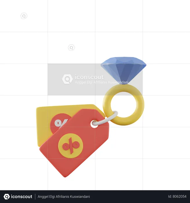 Jewelry Discount  3D Icon