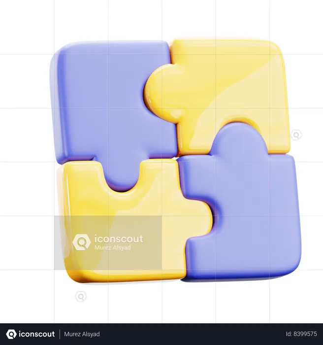 Jigsaw  3D Icon