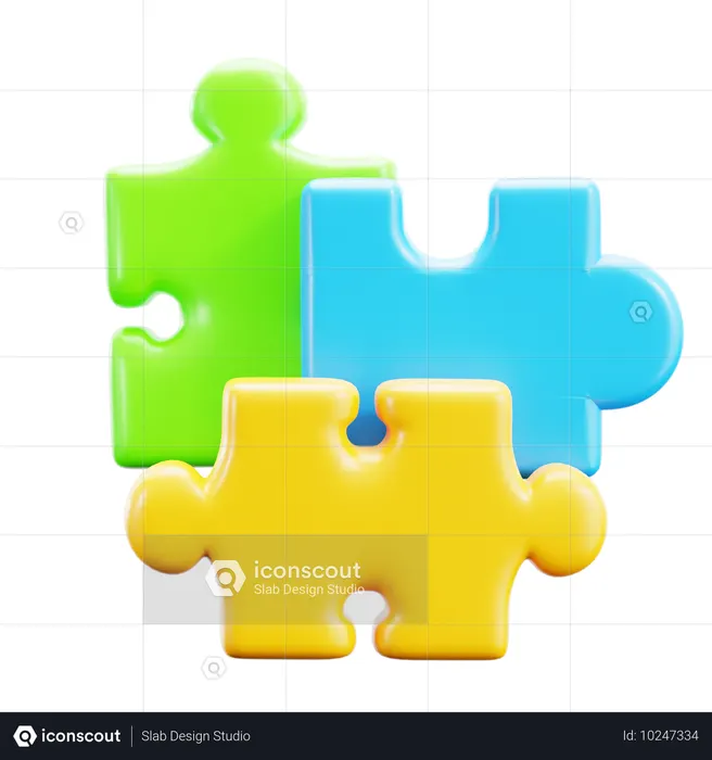 Jigsaw Puzzle  3D Icon