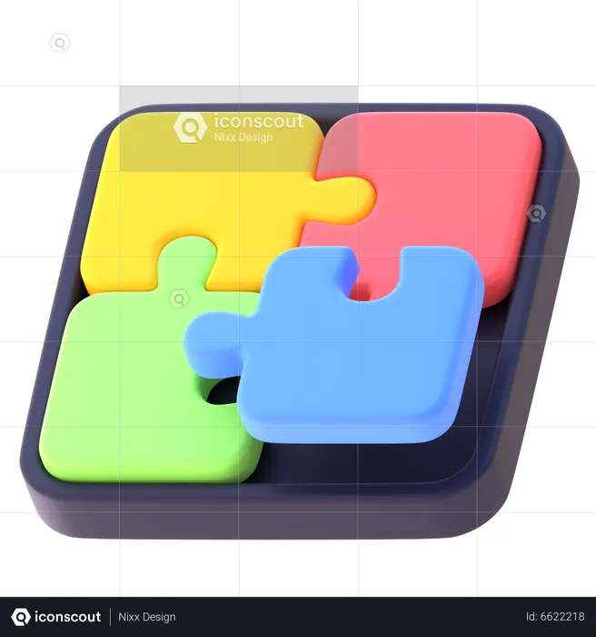 Jigsaw Puzzle  3D Icon