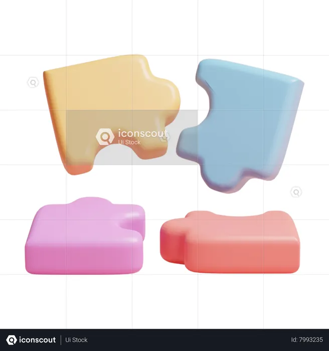 Jigsaw Puzzle  3D Icon