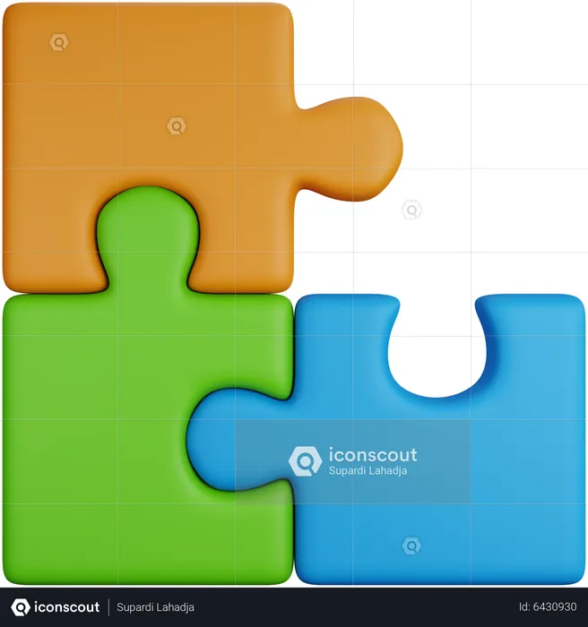 Jigsaw Puzzle  3D Icon