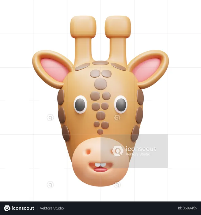 Animoji jirafa  3D Icon