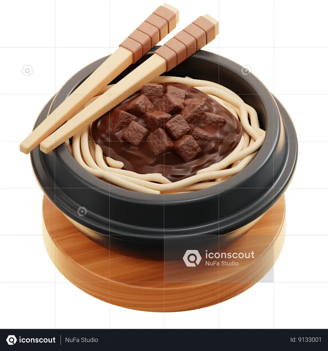 Jjajangmyeon  3D Icon