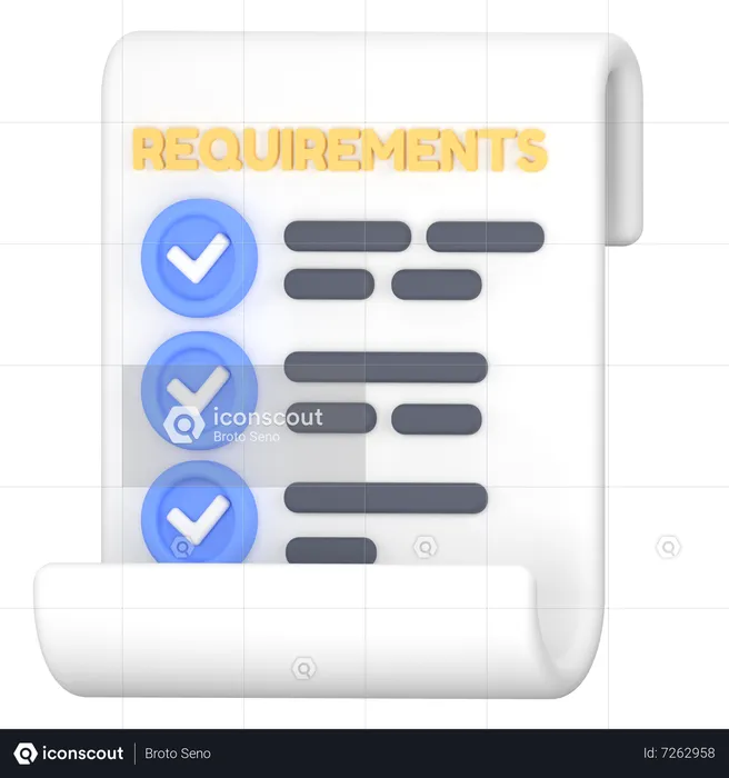 Job Description  3D Icon