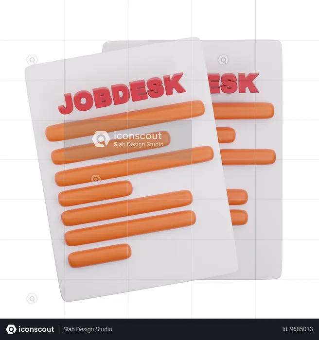 Job Desk  3D Icon