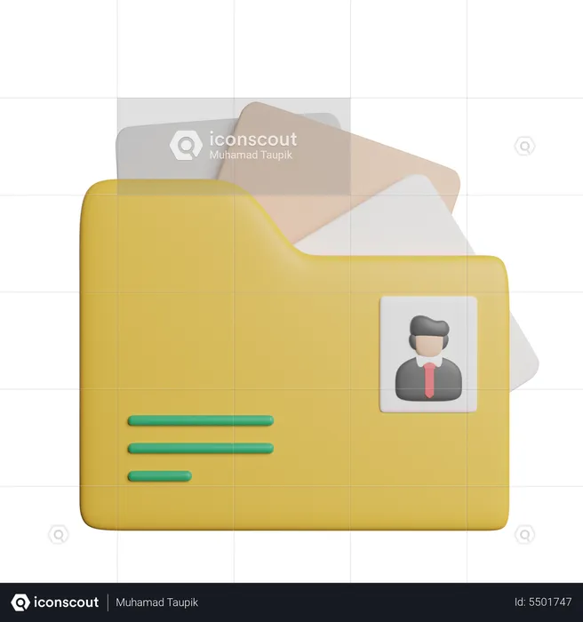 Job Folder  3D Icon