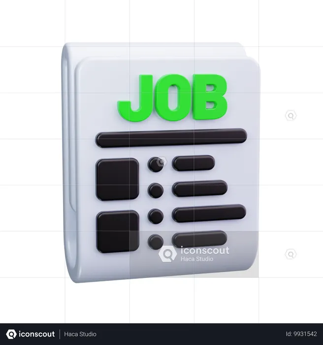 Job-Liste  3D Icon