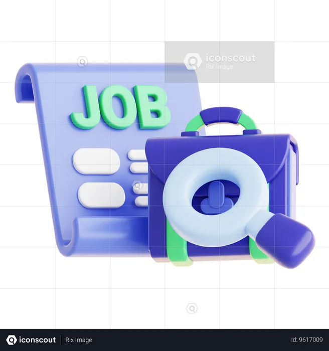 Job Search  3D Icon