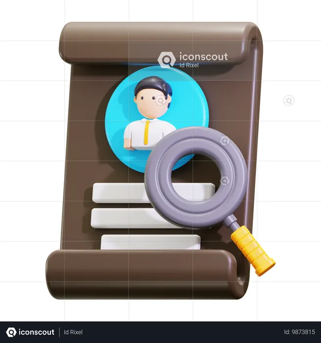 Job seeker  3D Icon