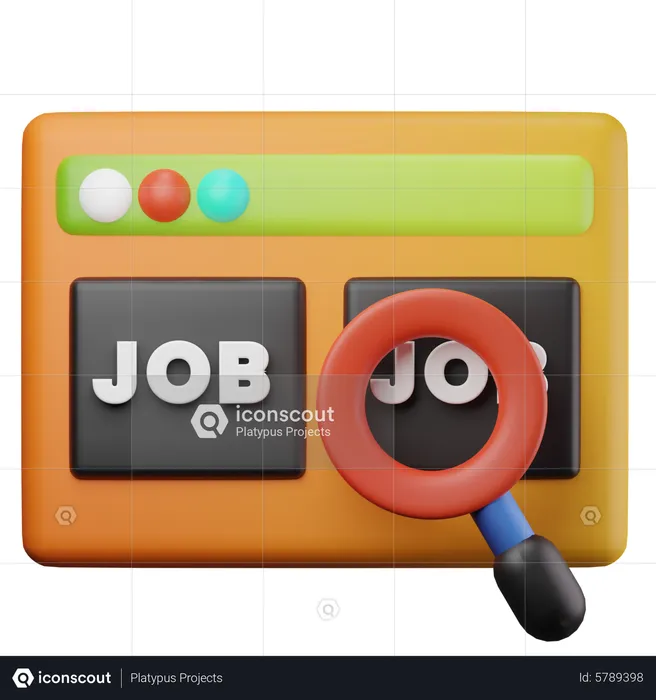 Job Seeking  3D Icon