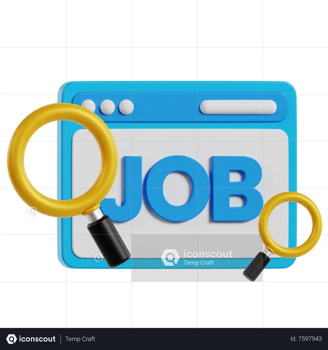 Job Seeking  3D Icon