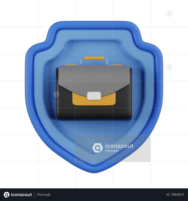 Job Shield  3D Icon