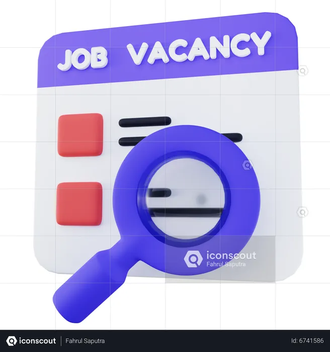 Job Vacancy  3D Illustration