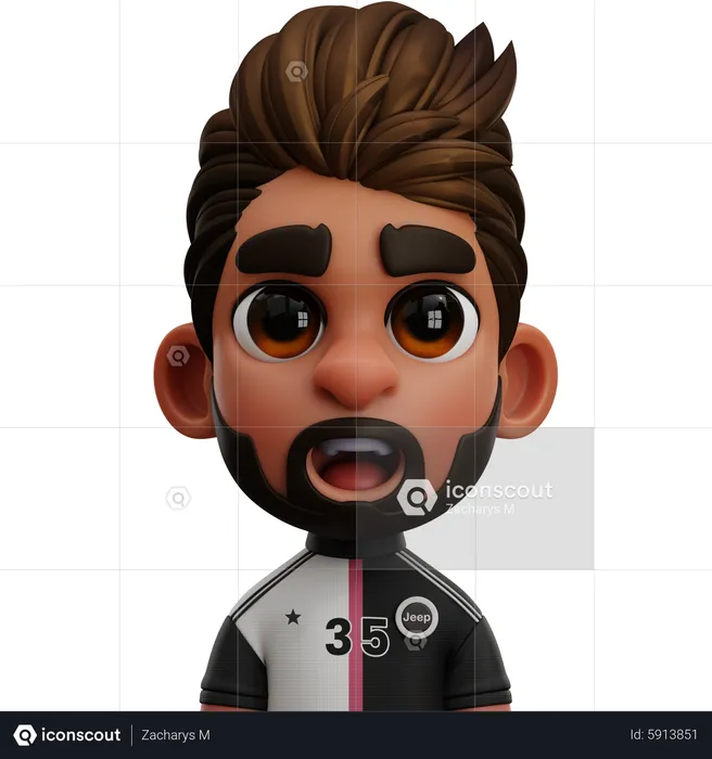 Jogador da Juventus  3D Icon