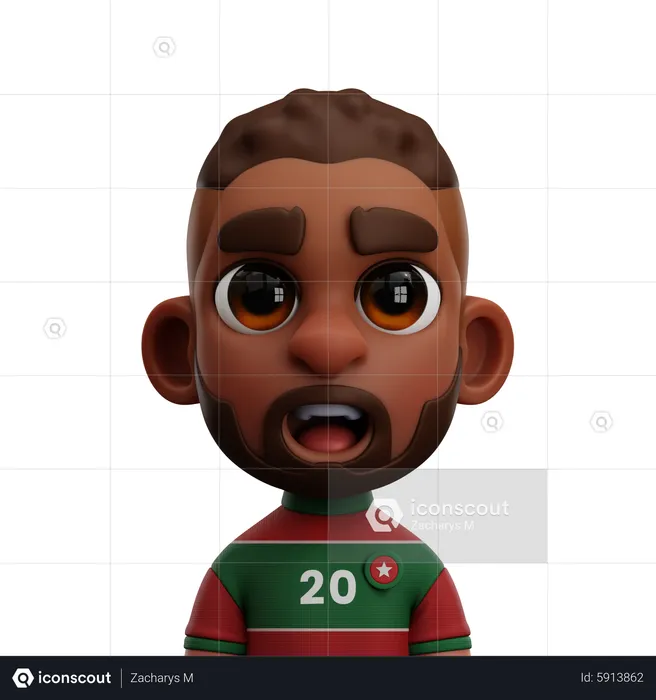 JOGADOR DE MARROCOS  3D Icon