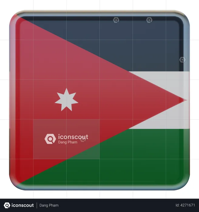 Jordan Flag Flag 3D Flag