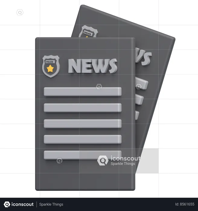 Jornal  3D Icon