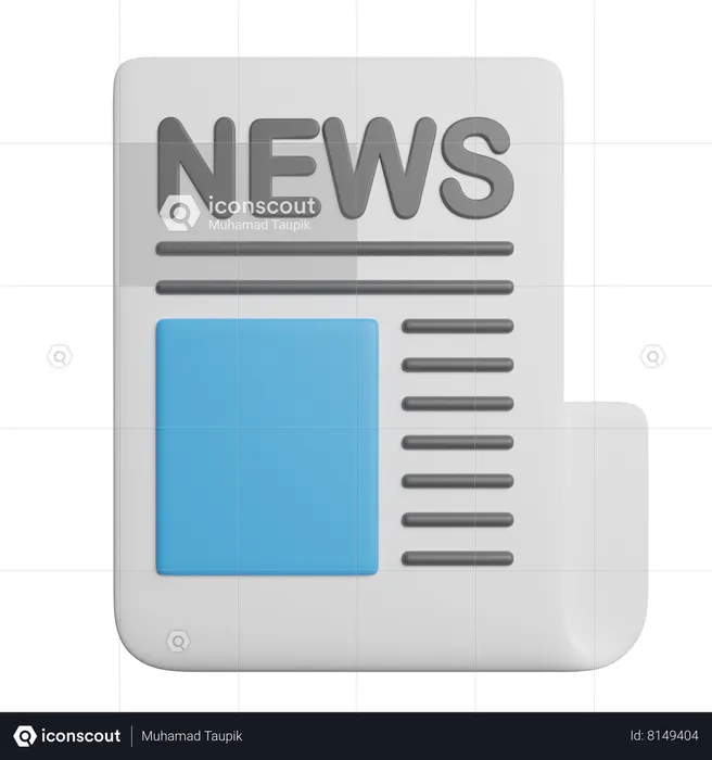 Jornal  3D Icon