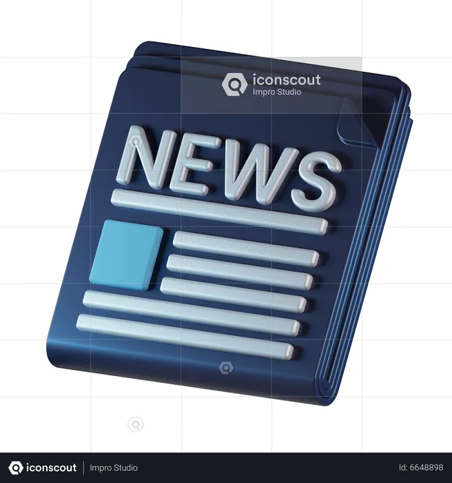 Jornal  3D Icon