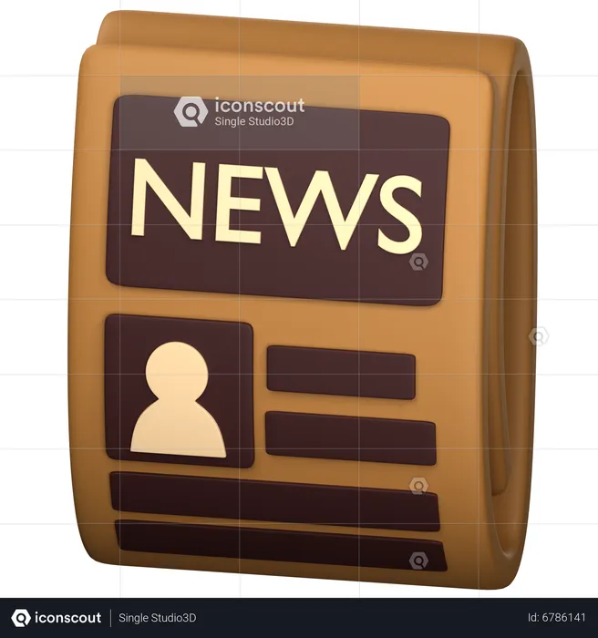 Jornal  3D Icon