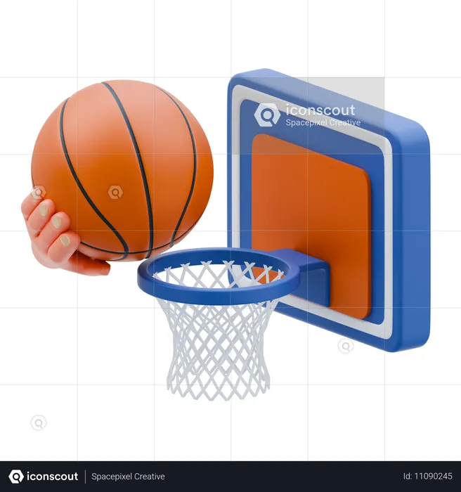 Jouer au basket  3D Icon