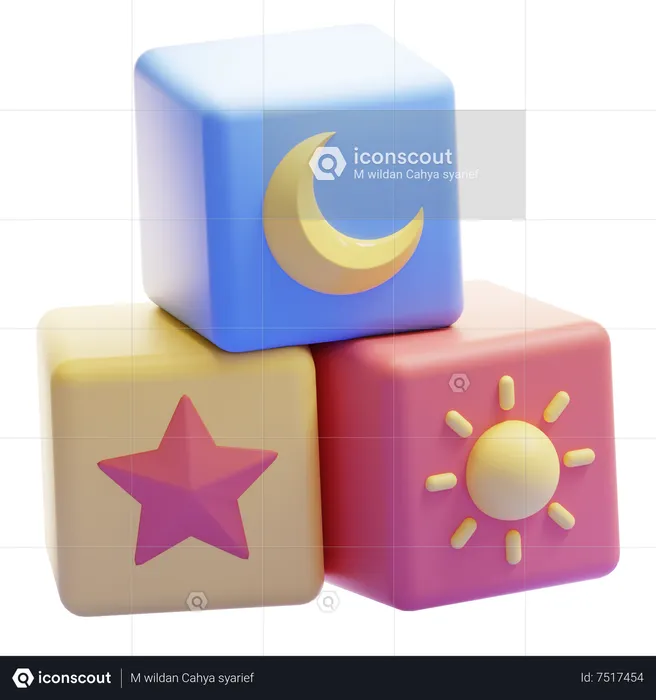 Bloc de jouets  3D Icon