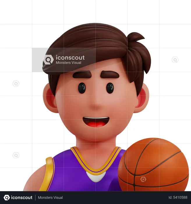 Joueur de basketball  3D Icon