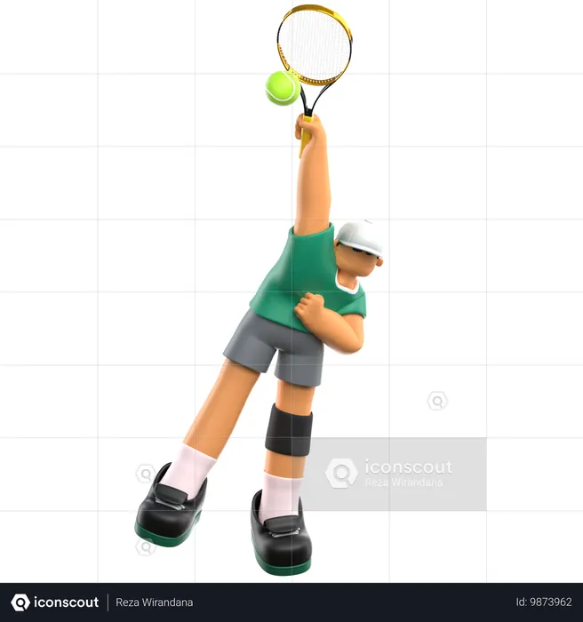 Joueur de tennis  3D Icon