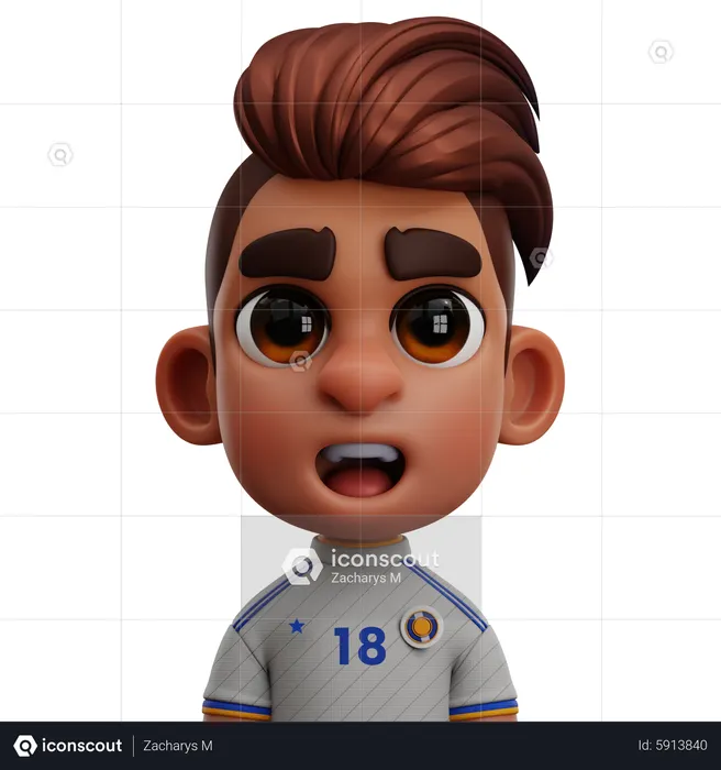 Joueur du Real Madrid  3D Icon