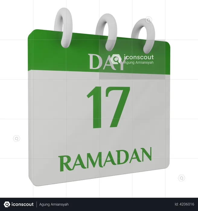 Jour 17 ramadan  3D Illustration