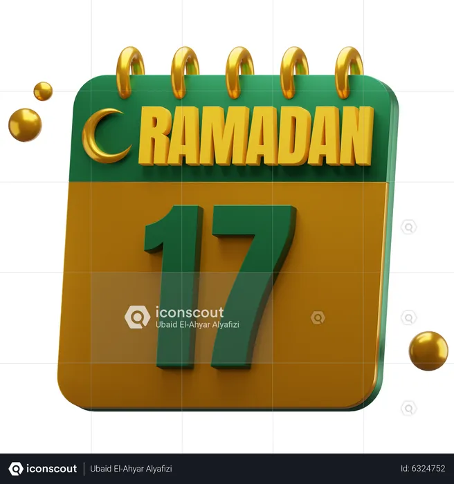 Jour 17 ramadan  3D Icon