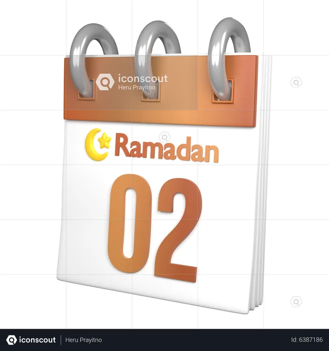 Jour 2 du ramadan  3D Icon