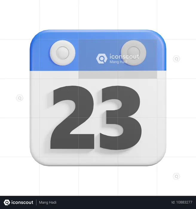 Jour 23  3D Icon