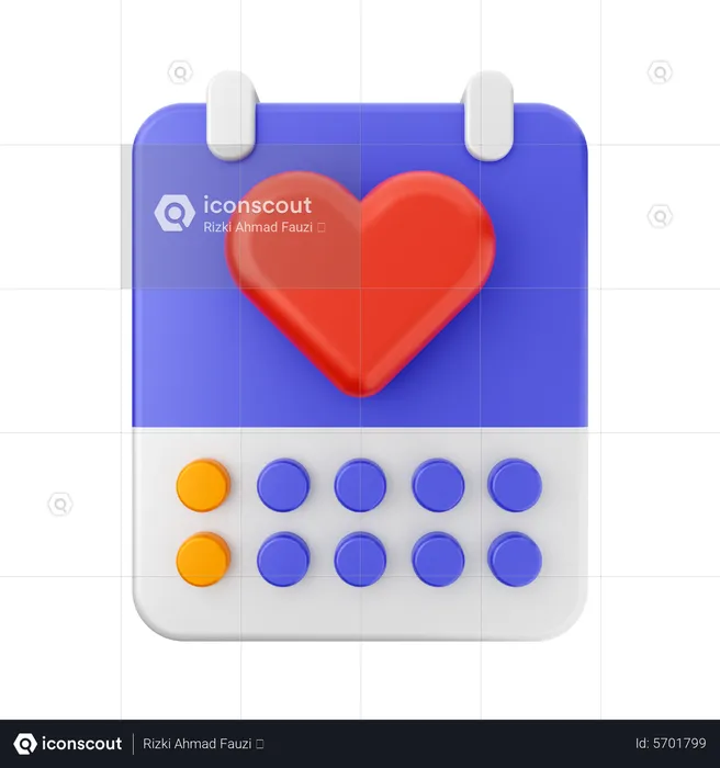 Journée de l'amour  3D Icon