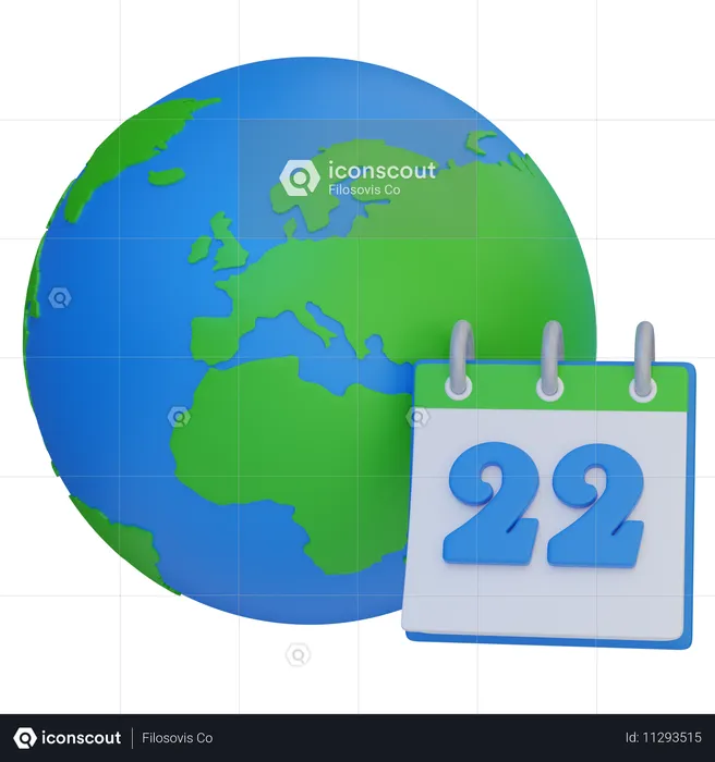 Jour de la Terre  3D Icon