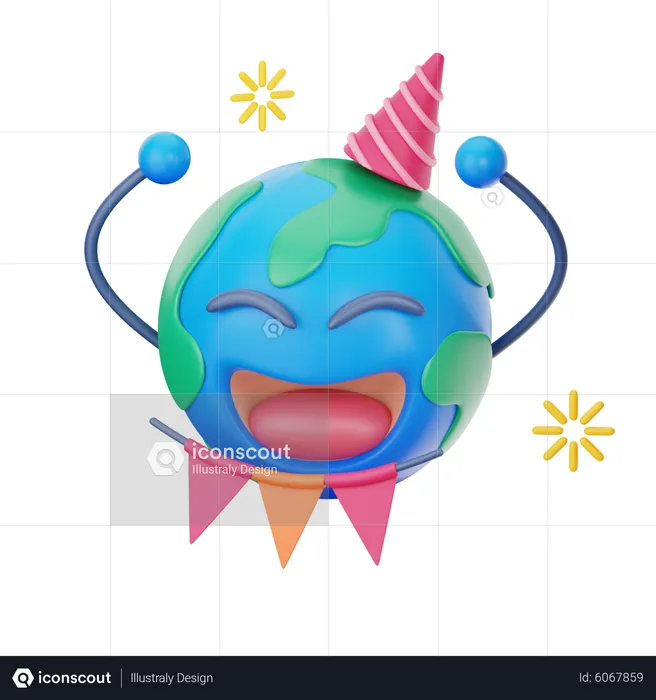 Jour de la Terre  3D Icon