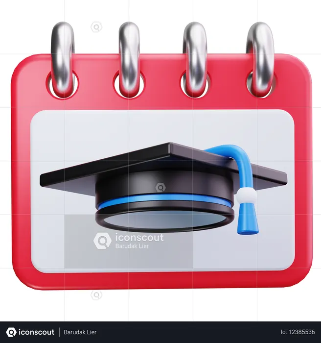 Jour de l'obtention du diplôme  3D Icon