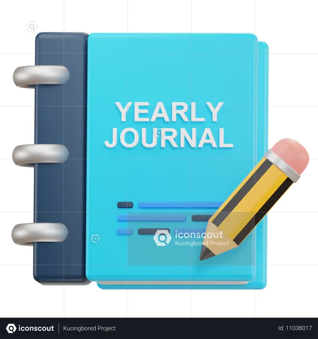 Journal quotidien  3D Icon