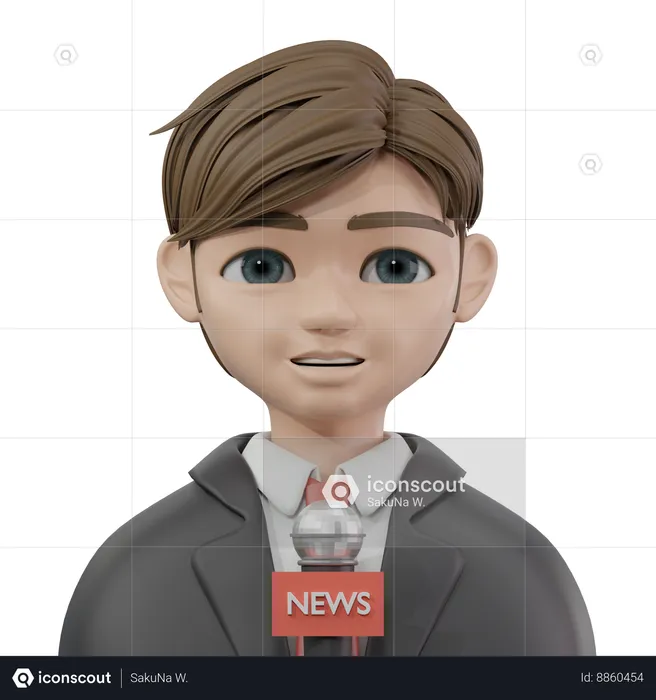 Journalist  3D Icon