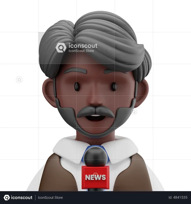 Journaliste  3D Icon