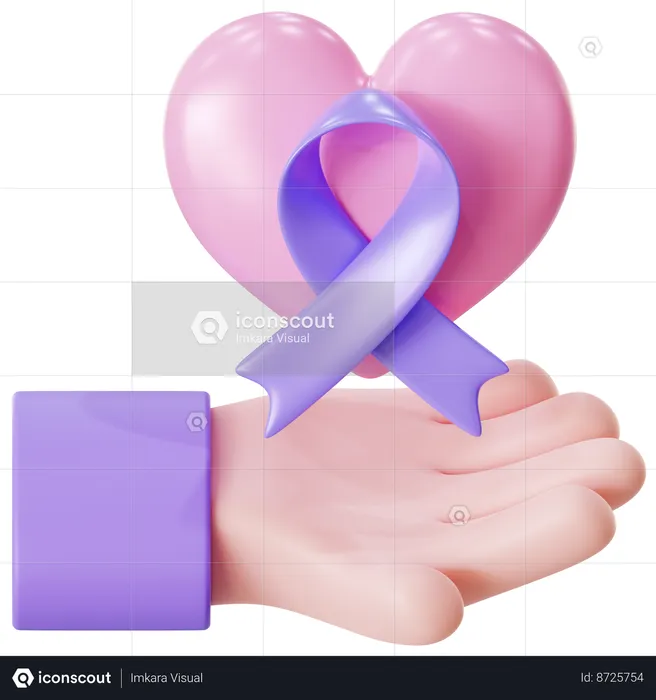 Journée mondiale contre le cancer  3D Icon