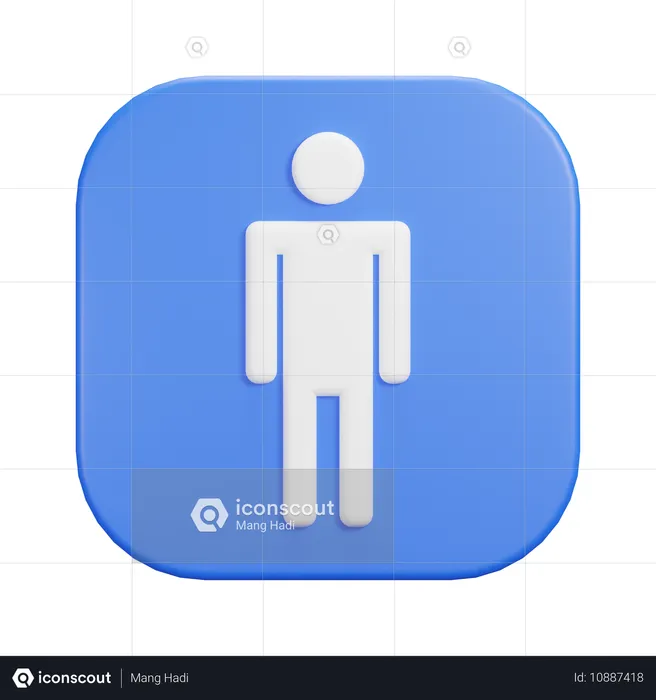 Hombre joven  3D Icon