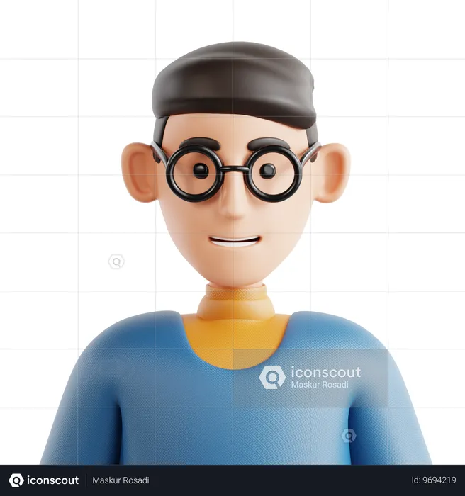 Avatar de hombre joven  3D Icon