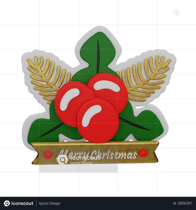 Joyeux noël  3D Sticker