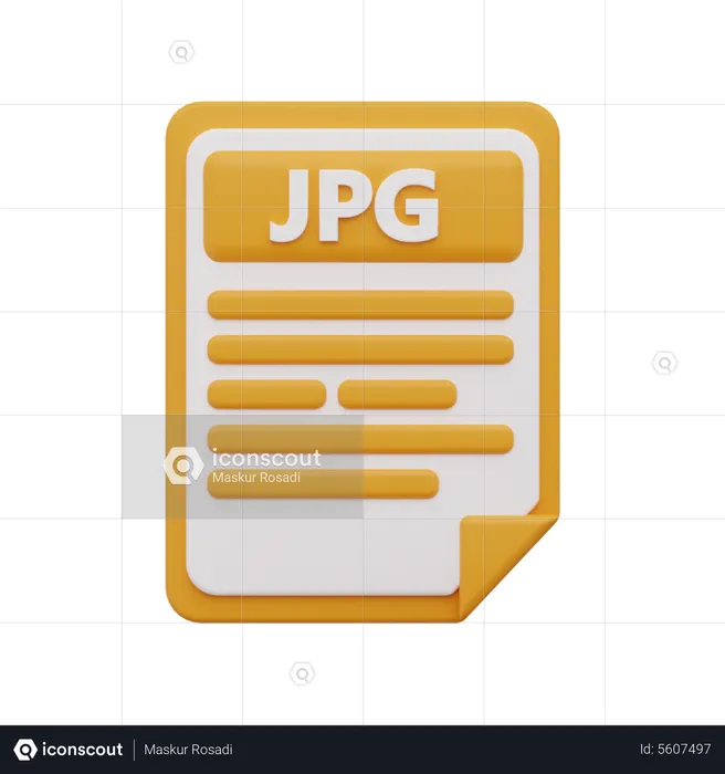 Jpg file  3D Icon